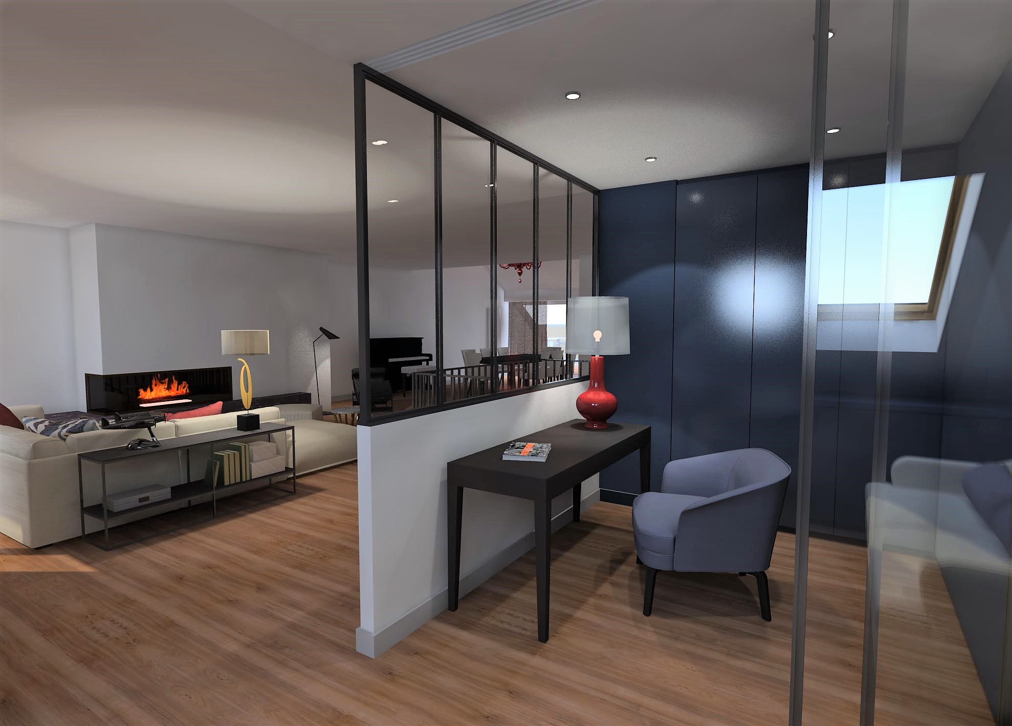 Architecture interieur Annecy | Vue chambre